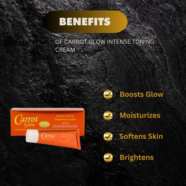 Carrot Glow Intense Toning Treatment Cream with Carrot Oil 1.7 oz / 50gr - Kismet Beauty Brands