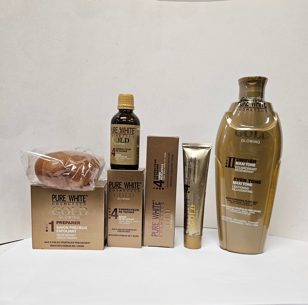 PURE WHITE GOLD GLOWING LOTION (4 PACK) – Kismet Beauty Brands