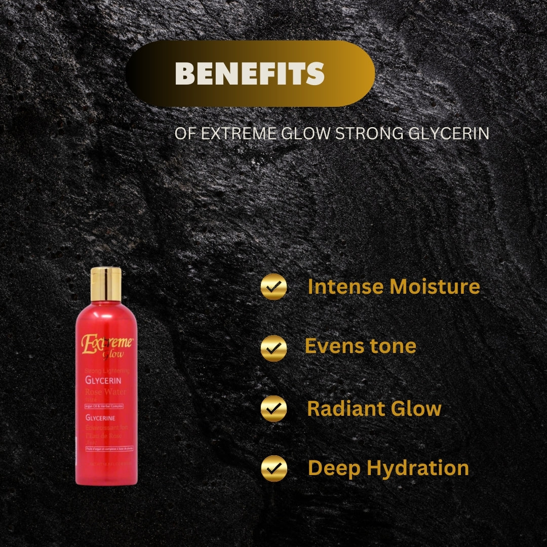 Extreme Glow Strong Lightening Glycerin Rose Water with Argan Oil & Herbal Complex 16.8oz / 500ml - Kismet Beauty Brands