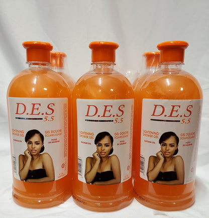 D.E.S.5.5 LIGHTENING SHOWER GEL
