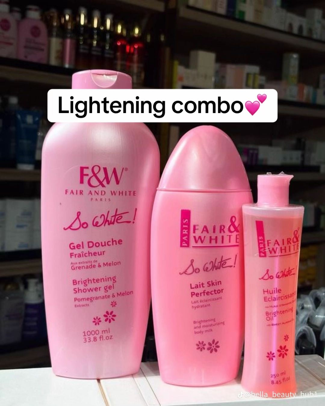 Fair and White complete brightening 3 PCS set