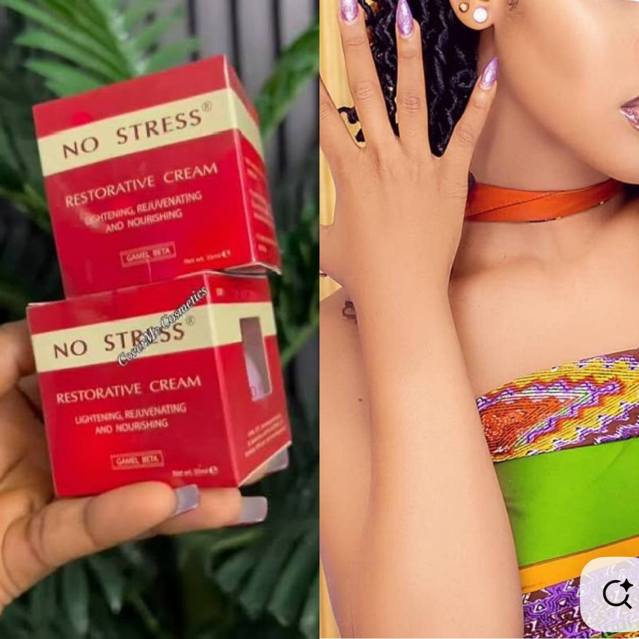 No Stress Fast Action Brightening Body face cream