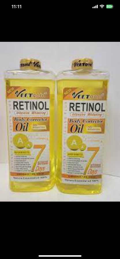 Veetgold Retinol Intensive Whitening Body correcting oil 1000ml