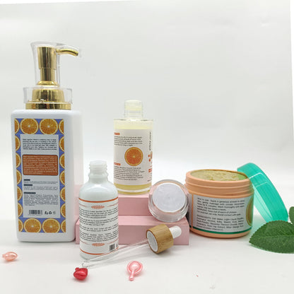 The Fair &amp; Lovely Vitamin C Whitening Skin Care Set with Vitamin C &amp; Collagen Making Your Skin Keep Moisturizing &amp;Firming &amp;Soft.