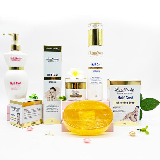 Gluta Master Half Cast Skincare Strong Whitening Set with Vitamine C &amp; Collagen