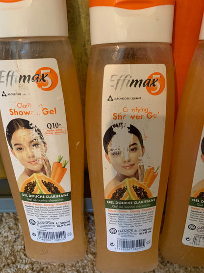 Effimax5 Q10 Clarifying Shower Gel Exfoliating 600ml