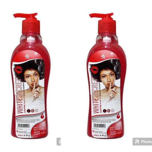 White Secret Lightening Dark Sot Remover Shower Gel 500ml (2 PACK) = 1000ML