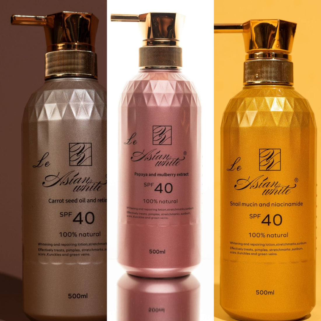 Asian white Snail Mucin seed oil and retinol lotion