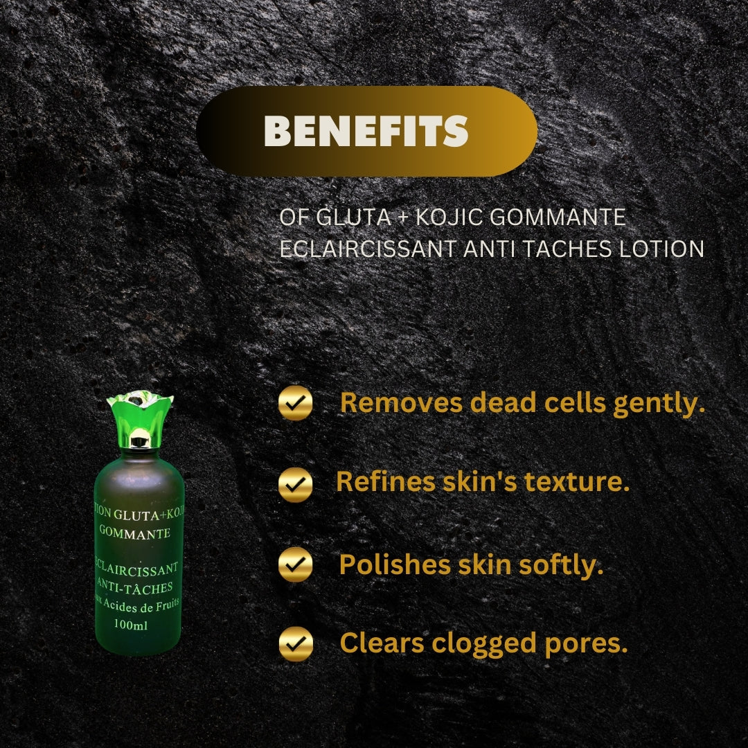 Gluta+ Kojic Gommante Eclaircissant Anti Taches Lotion 100ml