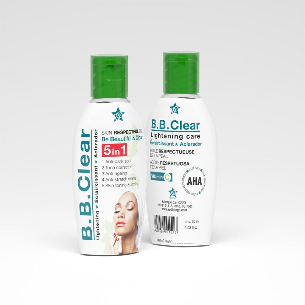 B.B CLEAR WHITENING BODY LOTION SET (5 PACK SET)