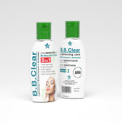 B.B CLEAR WHITENING BODY LOTION SET (5 PACK SET)