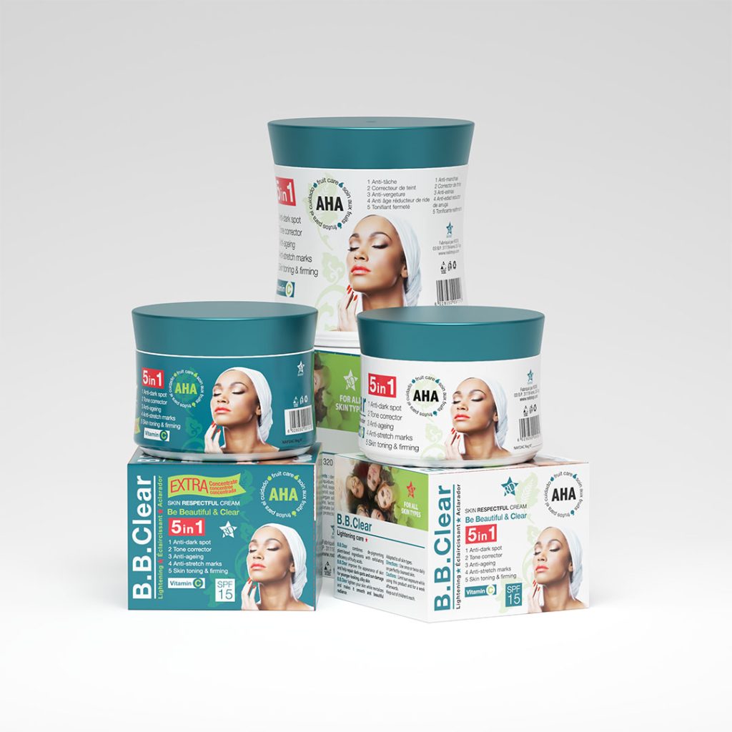 B.B Clear 5 in 1 Lightening Jar Cream with AHA 10.8oz / 320ml - Kismet Beauty Brands