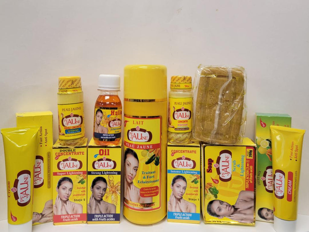 PEAU JAUNE SUPER WHITENING CREAM + SOAP + SERUM + TUBE CREAM