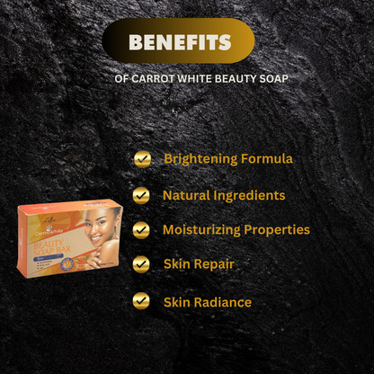 Carrot White Beauty Soap 7oz