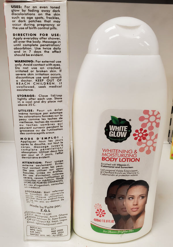 WHITE GLOW WHITENI G &amp; MOISTURIZING BODY LOTION D+ CONCEPT