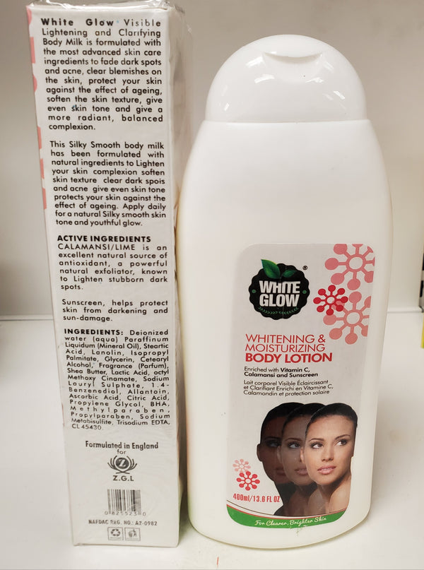 WHITE GLOW WHITENI G &amp; MOISTURIZING BODY LOTION D+ CONCEPT