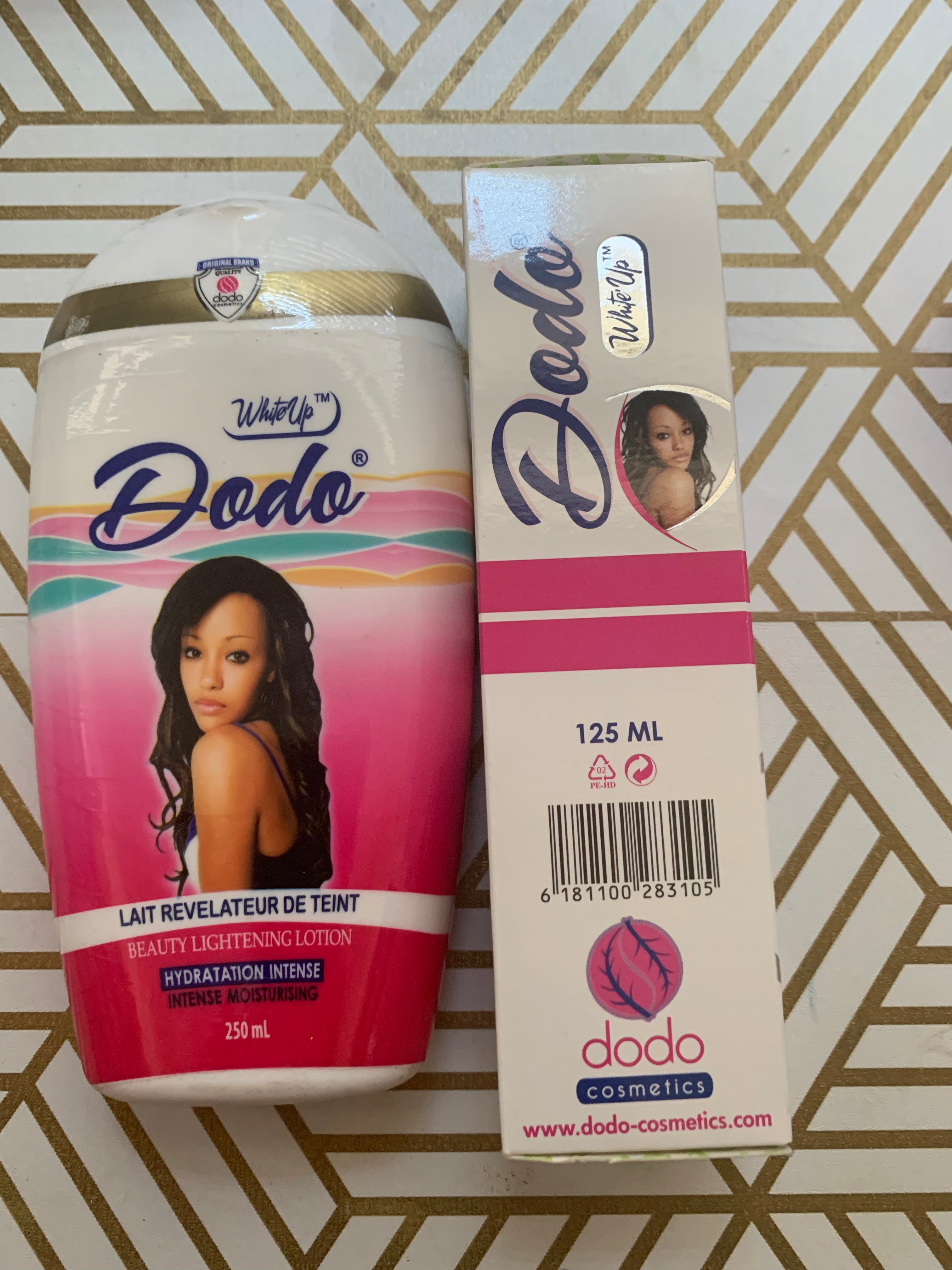 Dodo White Up BEAUTY LIGHTENING CREAM INTENSE MOSISTURISING 250ml. (2 PACK)
