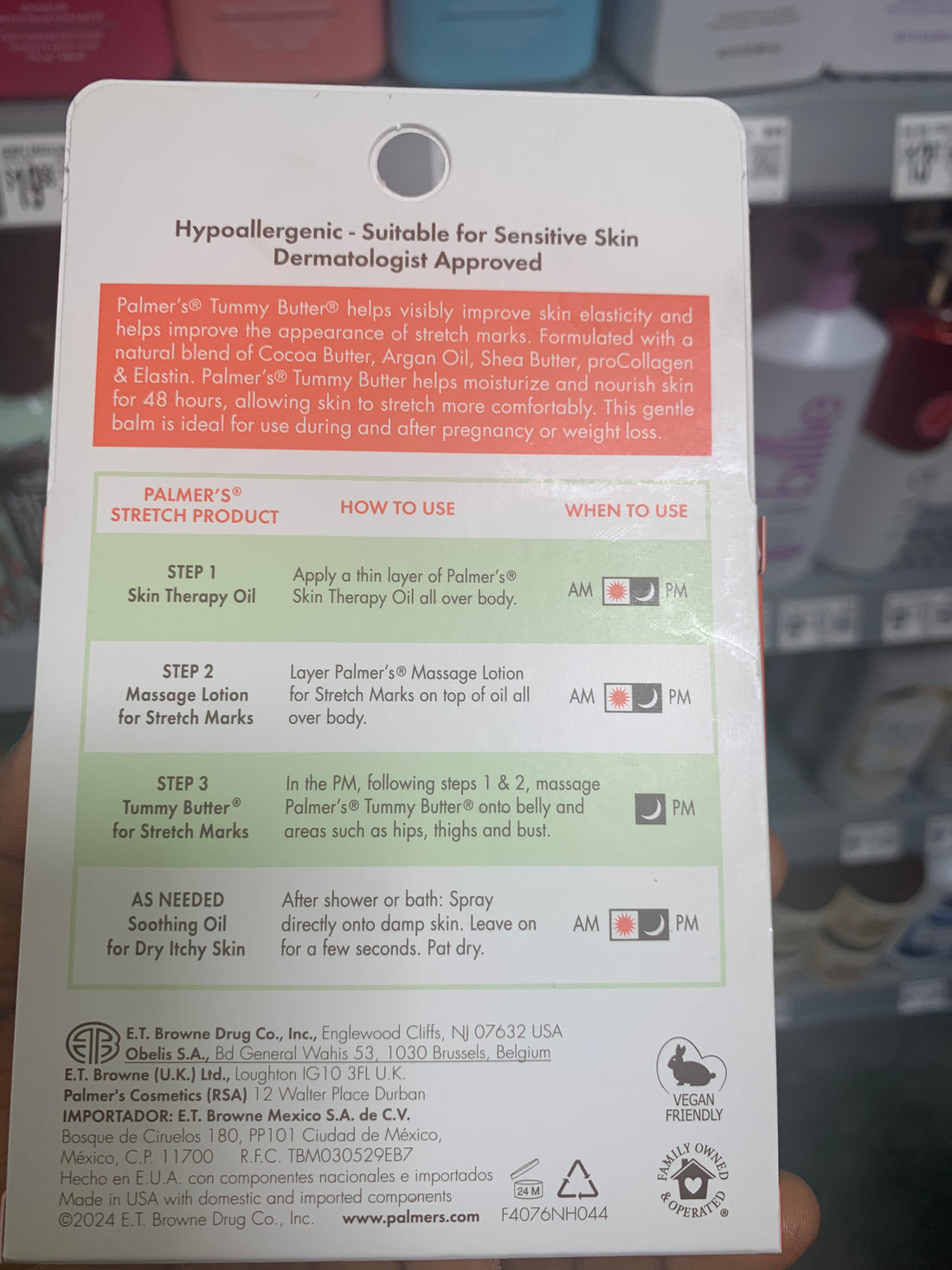 PALMER’S COCOA BUTTER FORMULA WITH VITAMIN E TUMMY BUTTER FOR STRETCH MARKS 125G