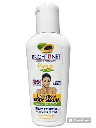 Bright &amp; Net Papaya Unifying Body Serum 70 Ml - 2.4 Oz BRIGHT &amp; NET