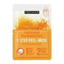 Freeman Indian Turmeric 2-Step Peel + Mask 0.68oz x4 PCS