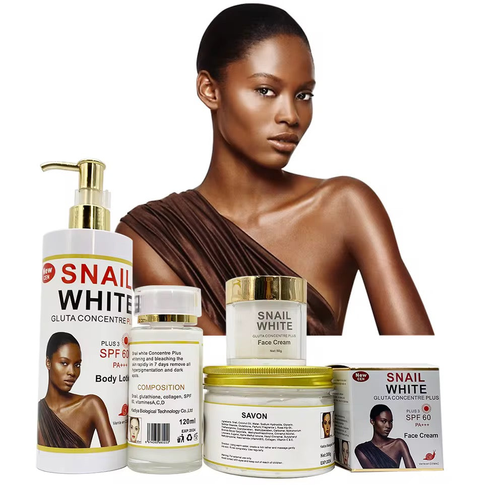 Ladies Snail Whitening and Deep Removal of Dark Spots Natural Skin Care Set