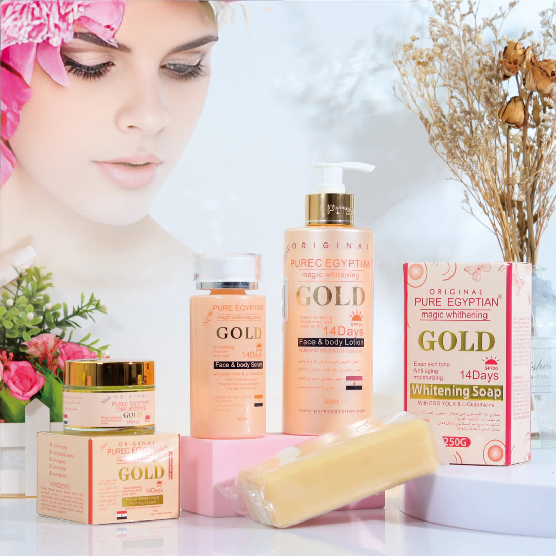 PUREC EGYPTIAN GOLD MAGIC WHITENING LOTION - Kismet Beauty Brands PUREC EGYPTIAN GOLD MAGIC WHITENING LOTION - Kismet Beauty Brands