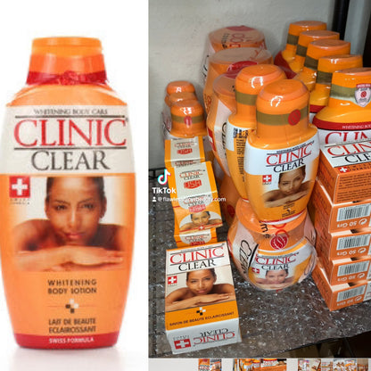 Clinic Clear Whitening (big)Body Lotion 500ml +oil