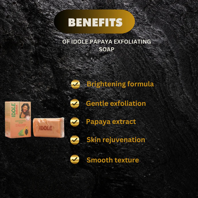 Idole Papaya Exfoliating Soap 7oz / 200g