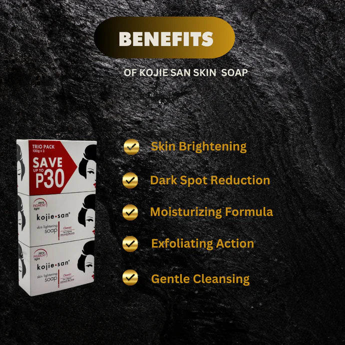 Kojie San Lightening Kojic Acid Soap 3 Bars - Kismet Beauty Brands