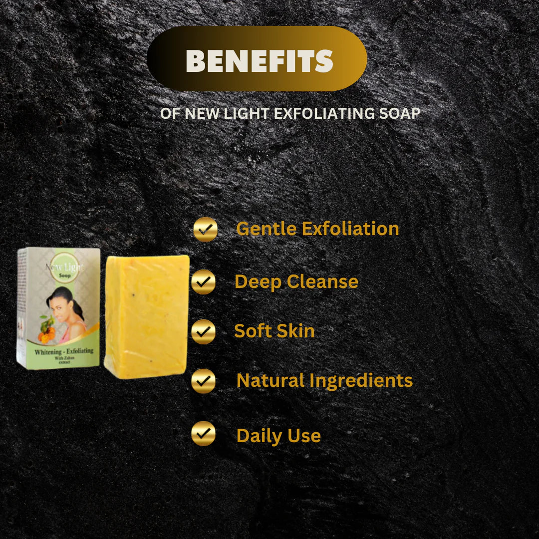 New Light Exfoliating Soap with Zaban 12oz / 350g