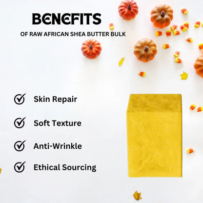 RAW AFRICAN YELLOW SHEA BUTTER  BULK 25 LB