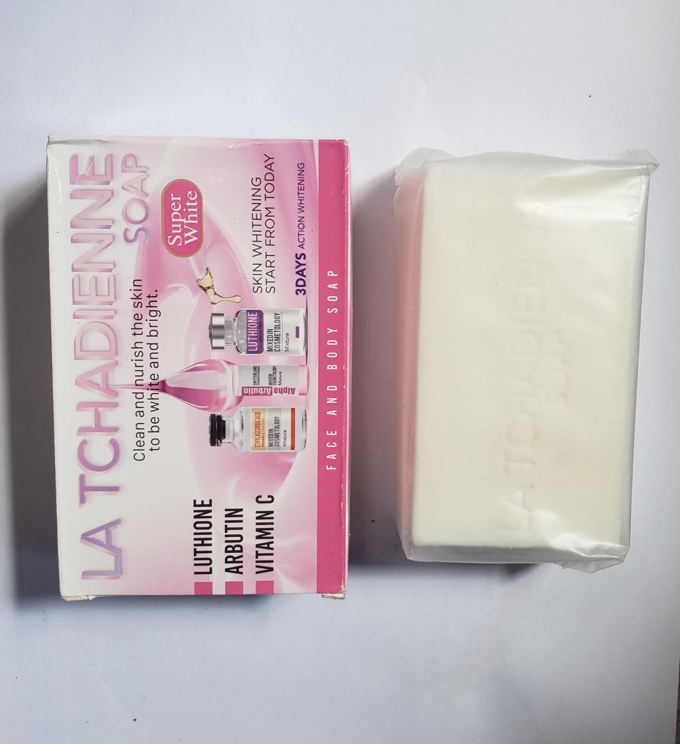 LA TCHADIENNE SOAP w/ Luthione, Arbutin, Vitamin C 5.64oz / 160g