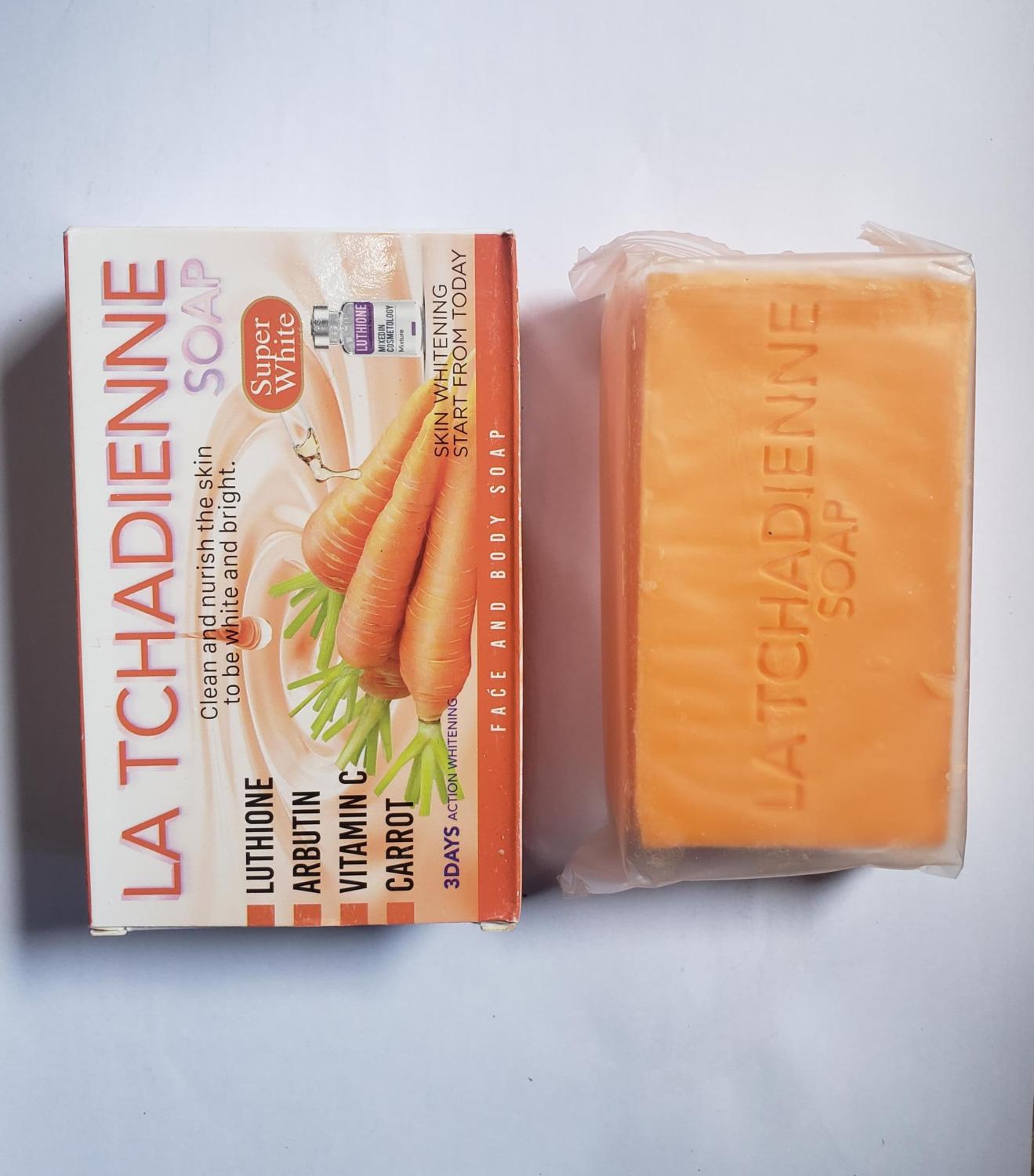 LA TCHADIENNE #740 SOAP w/ Luthione, Arbutin, Vitamin C (Carrot) 5.64oz / 160g