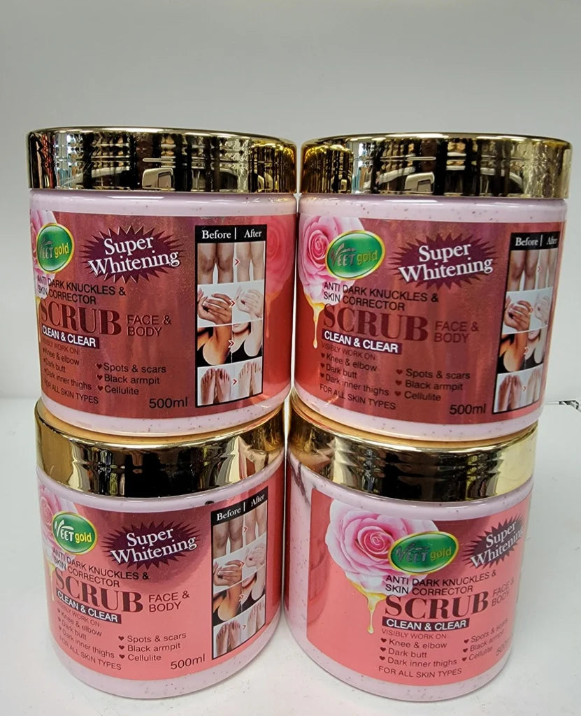 👄VEETgold Super Whitening Anti Dark Knuckles & Skin Corrector Scrub Face & Body