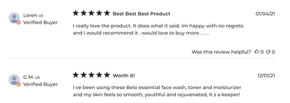 Belo Essentials Pore Refining Whitening Treatment Set with No Capsules- For Oily Skin