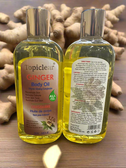 Topiclear Ginger Body Oil 250ml 8.45 oz