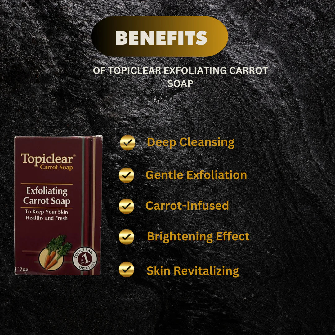 Topiclear Carrot soap big Size 7 oz / 200 g