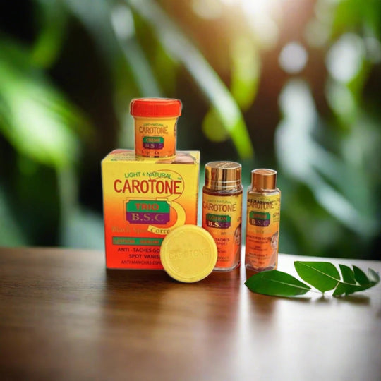 Carotone Trio Black Spot Corrector Kit 4.4 (Lotion + Serum + Creme + BIG Soap) Set - Kismet Beauty Brands