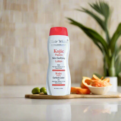 Clair White Kojic Acid, Papaya Extract Skin Clarifying Lotion 500ml