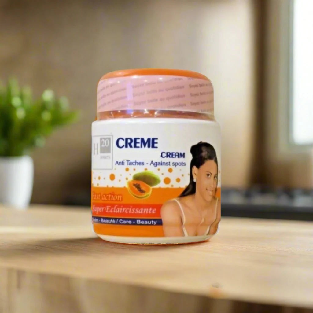 H20 Natural Papaya Lightening Beauty Jar Cream 10 oz / 300ml