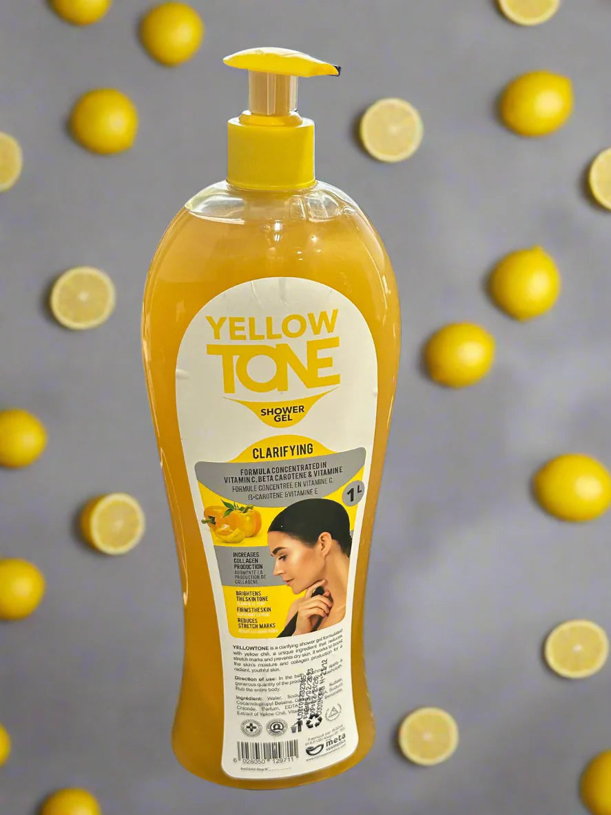 Yellow Tone Clarifying Shower Gel 38.08 Fl Oz 1 Ltr