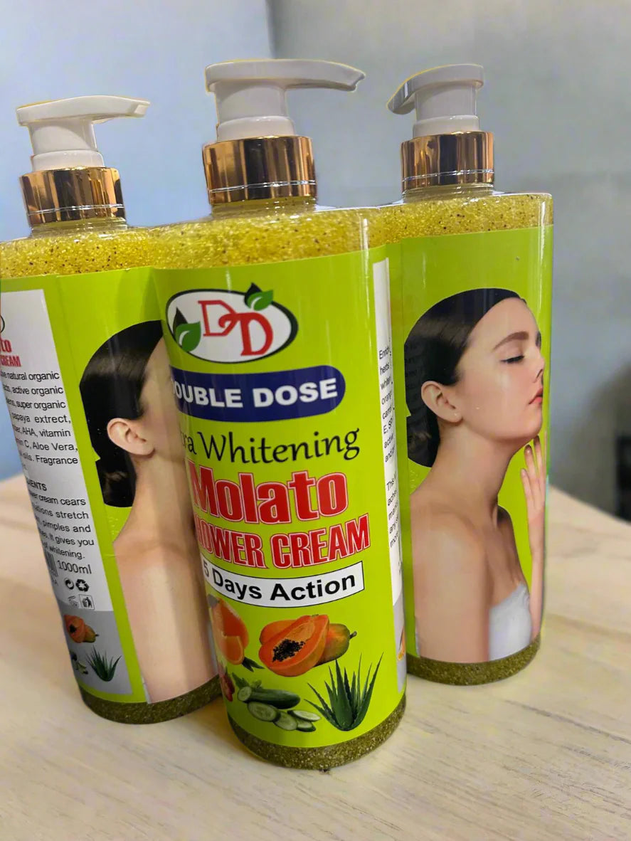 Double Dose Ultra Whitening Molata Shower Cream 1000 ML Carrot 5 Days Action