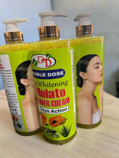Double Dose Ultra Whitening Molata Shower Cream 1000 ML Carrot 5 Days Action