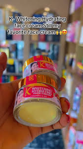 K whitening hydrating face cream with vitamin E, C, GLUTATHIONE , ALPHA ARBUTIN. STRONG WHITENING FACE CREAM, CLEARS SUNBURN &amp; HYPERPIGMENTATION