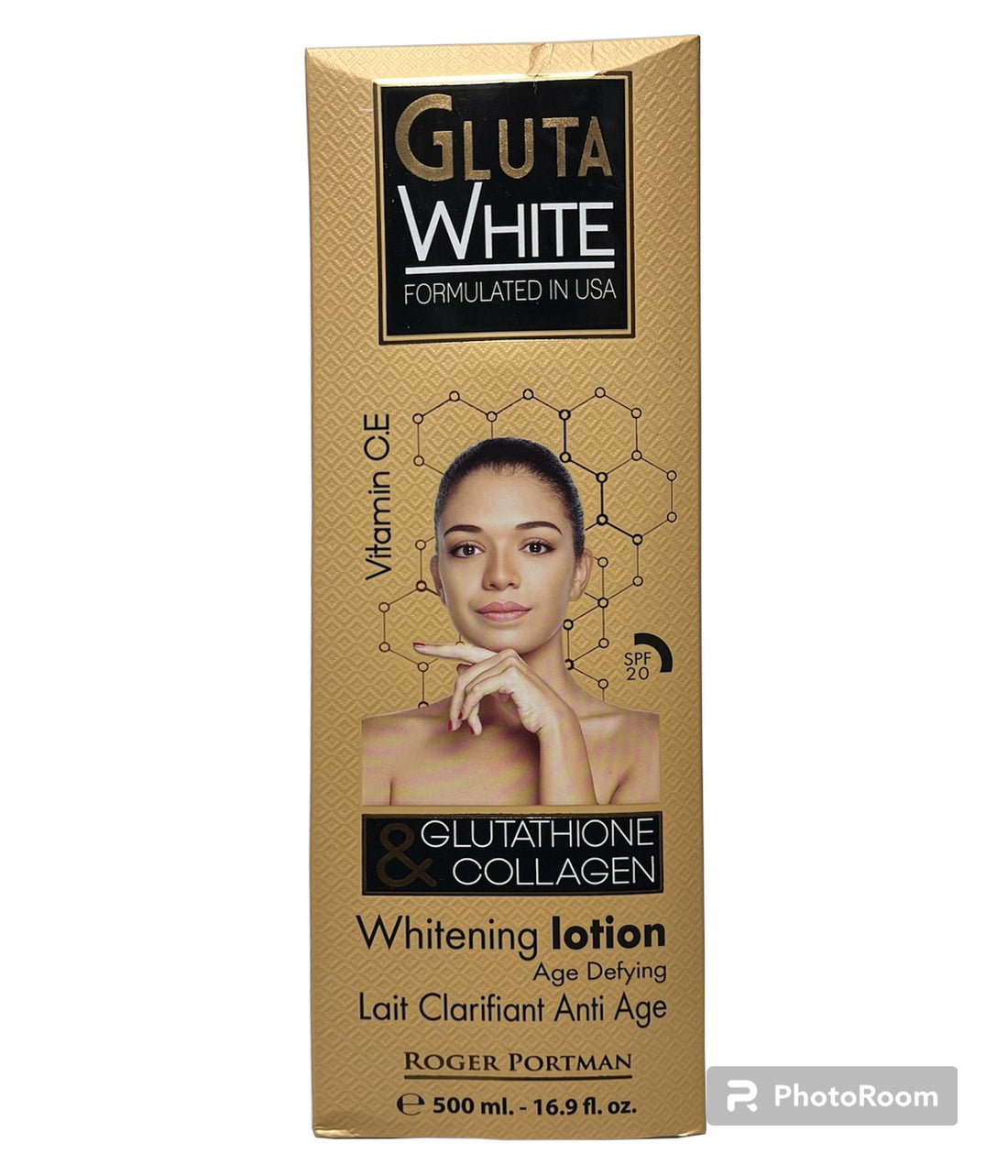 Gluta White Glutathione &amp; Collagen Whitening Lotion 16.9floz Gluta white