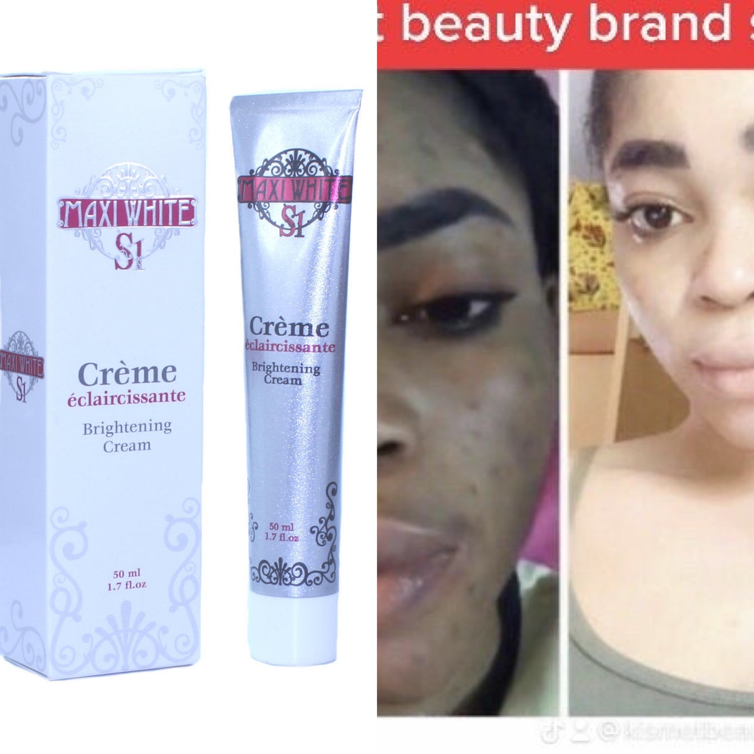 Maxi White Skin Brightening Cream 1.7 oz / 50 ml Maxi white