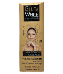 Gluta White Glutathione & Collagen Whitening Lotion 16.9floz (3 PACK) Gluta white