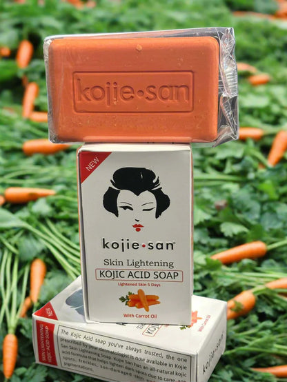 Kojie San Skin Lightening Kojic Acid Soap With Carrot 5 days