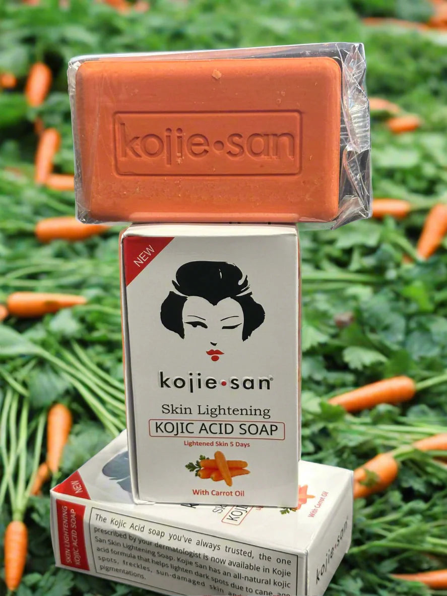 Kojie San Skin Lightening Kojic Acid Soap With Carrot 5 days 250Grm