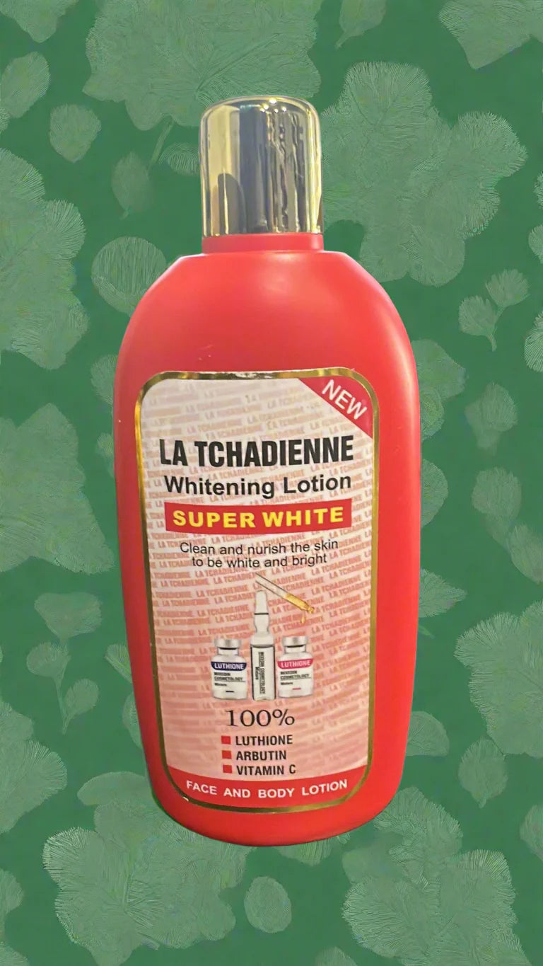 LA Tchadienne Whitening Lotion Super White Face and Body 500 Ml And Soap